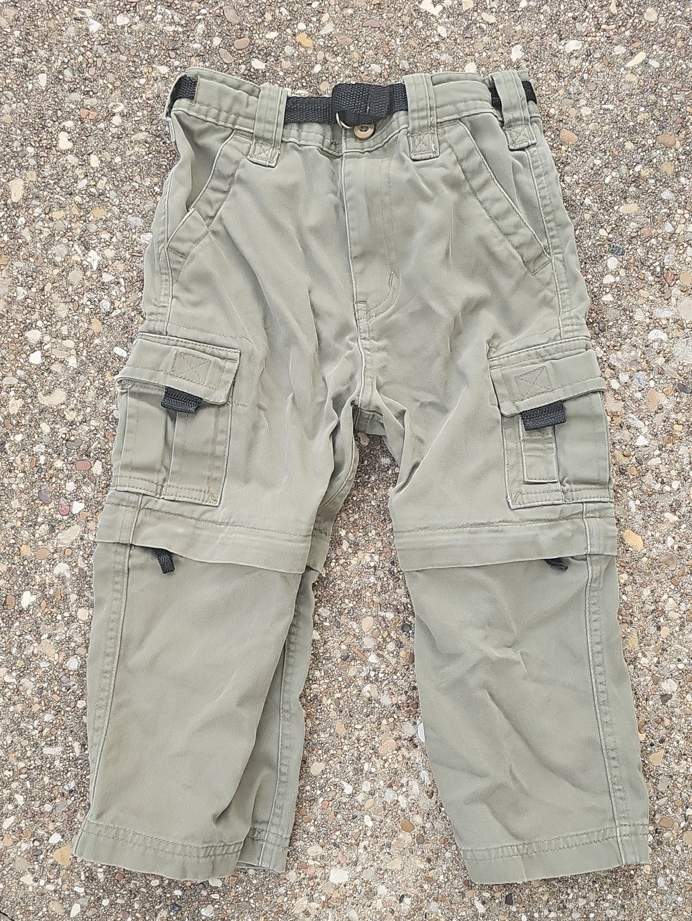 Specialty Kids Cargo Conversion Pants - Olive Green 3T